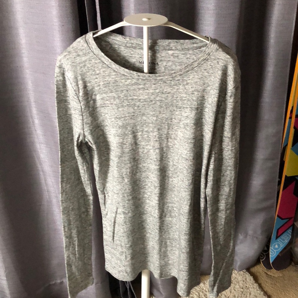 Grey with white mixed long sleeve jersey